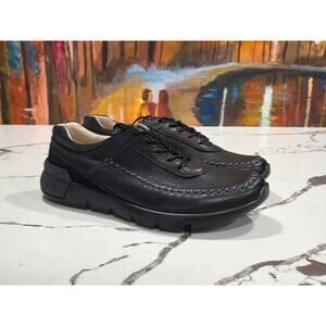 Ecco Cross X Black Casual Pebbled Leather Size 9.5 US, 43 EU Men's